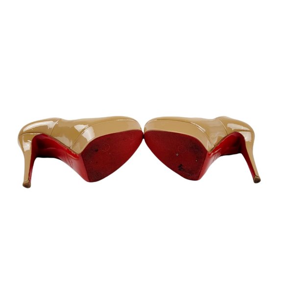 Christian Louboutin Nude Patent Leather Platform - Picture 7 of 8